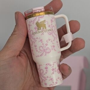 LoveShackFancy Pink Travel Mug Cup Ornament Mini